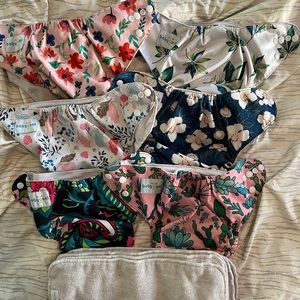 6 Baby goal cloth diapers